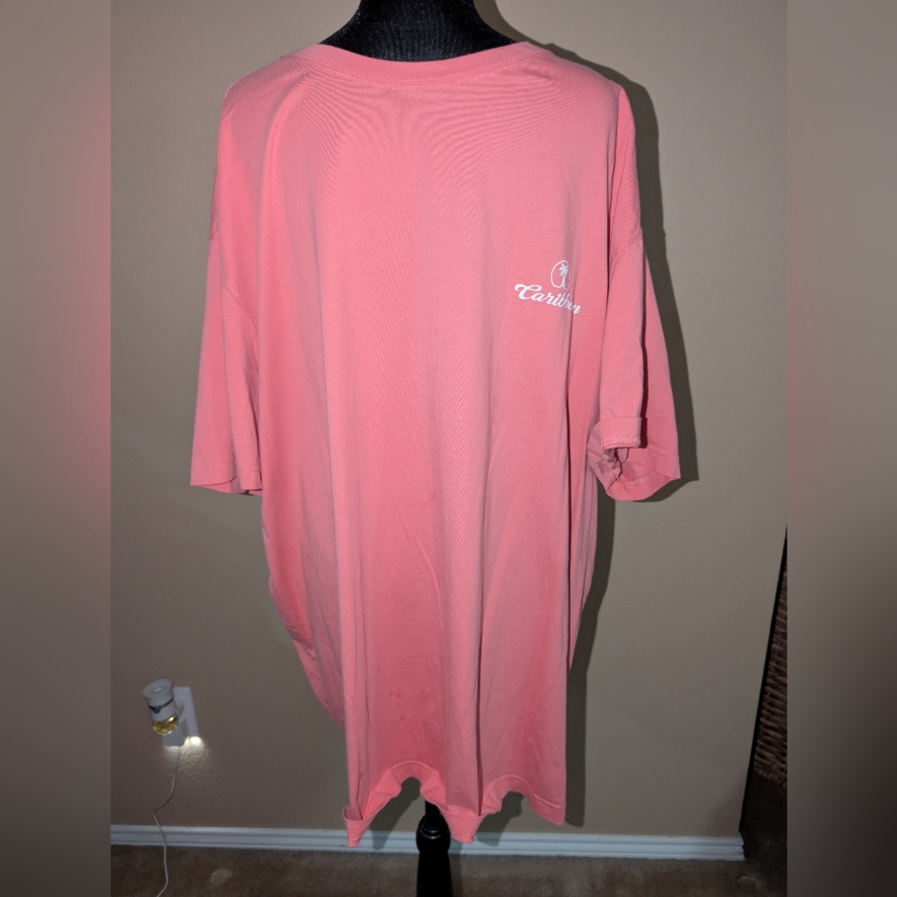 Caribean Men's Coral Short Sleeve Tee